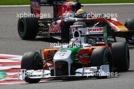 28.08.2010 Spa, Belgium,  Adrian Sutil (GER), Force India F1 Team - Formula 1 World Championship, Rd 13, Belgium Grand Prix, Saturday Qualifying