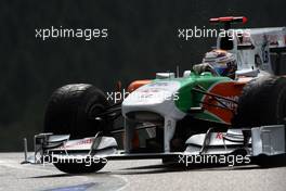 28.08.2010 Spa, Belgium,  Adrian Sutil (GER), Force India F1 Team - Formula 1 World Championship, Rd 13, Belgium Grand Prix, Saturday Practice