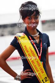 28.08.2010 Spa, Belgium,  A lady in the paddock - Formula 1 World Championship, Rd 13, Belgium Grand Prix, Saturday