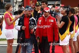 29.08.2010 Spa, Belgium,  Rubens Barrichello (BRA), Williams F1 Team, Felipe Massa (BRA), Scuderia Ferrari - Formula 1 World Championship, Rd 13, Belgium Grand Prix, Sunday