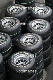 26.08.2010 Spa, Belgium,  Bridgestone wet tyres - Formula 1 World Championship, Rd 13, Belgium Grand Prix, Thursday