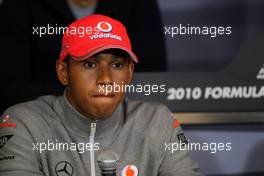 26.08.2010 Spa, Belgium,  Lewis Hamilton (GBR), McLaren Mercedes - Formula 1 World Championship, Rd 13, Belgium Grand Prix, Thursday Press Conference