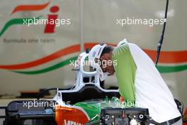 26.08.2010 Spa, Belgium,  Adrian Sutil (GER), Force India F1 Team  - Formula 1 World Championship, Rd 13, Belgium Grand Prix, Thursday