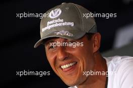 26.08.2010 Spa, Belgium,  Michael Schumacher (GER), Mercedes GP Petronas - Formula 1 World Championship, Rd 13, Belgium Grand Prix, Thursday Press Conference