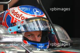 12.03.2010 Sakhir, Bahrain,  Jenson Button (GBR), McLaren Mercedes - Formula 1 World Championship, Rd 1, Bahrain Grand Prix, Friday