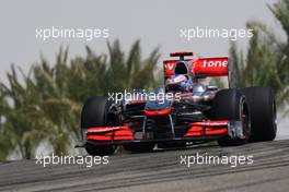 12.03.2010 Sakhir, Bahrain,  Jenson Button (GBR), McLaren Mercedes, MP4-25 - Formula 1 World Championship, Rd 1, Bahrain Grand Prix, Friday Practice