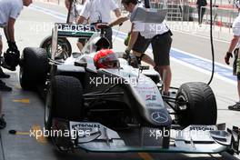 12.03.2010 Sakhir, Bahrain,  Michael Schumacher (GER), Mercedes GP Petronas - Formula 1 World Championship, Rd 1, Bahrain Grand Prix, Friday