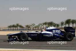 12.03.2010 Sakhir, Bahrain,  Rubens Barrichello (BRA), Williams F1 Team, FW32 - Formula 1 World Championship, Rd 1, Bahrain Grand Prix, Friday Practice