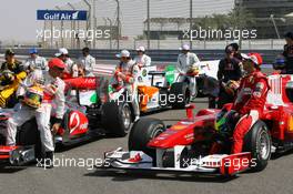 12.03.2010 Sakhir, Bahrain,  Lewis Hamilton (GBR), McLaren Mercedes and Felipe Massa (BRA), Scuderia Ferrari - Formula 1 World Championship, Rd 1, Bahrain Grand Prix, Friday