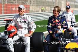 12.03.2010 Sakhir, Bahrain,  Michael Schumacher (GER), Mercedes GP Petronas and Sebastian Vettel (GER), Red Bull Racing - Formula 1 World Championship, Rd 1, Bahrain Grand Prix, Friday