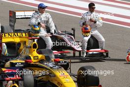 12.03.2010 Sakhir, Bahrain,  Bruno Senna (BRA), Hispania Racing F1 Team, Karun Chandhok (IND), Hispania Racing F1 Team - Formula 1 World Championship, Rd 1, Bahrain Grand Prix, Friday