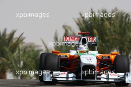 12.03.2010 Sakhir, Bahrain,  Adrian Sutil (GER), Force India F1 Team - Formula 1 World Championship, Rd 1, Bahrain Grand Prix, Friday Practice