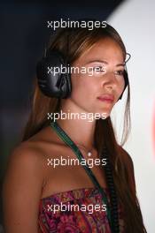 12.03.2010 Sakhir, Bahrain,  Jessica Michibata (JPN) girlfriend of Jenson Button (GBR) - Formula 1 World Championship, Rd 1, Bahrain Grand Prix, Friday Practice