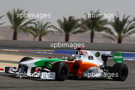 12.03.2010 Sakhir, Bahrain,  Adrian Sutil (GER), Force India F1 Team, VJM-02 - Formula 1 World Championship, Rd 1, Bahrain Grand Prix, Friday Practice