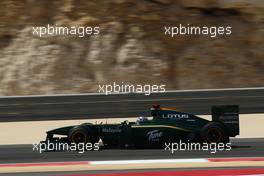 12.03.2010 Sakhir, Bahrain,  Jarno Trulli (ITA), Lotus F1 Team, T127 - Formula 1 World Championship, Rd 1, Bahrain Grand Prix, Friday Practice