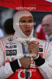 14.03.2010 Sakhir, Bahrain,  Lewis Hamilton (GBR), McLaren Mercedes - Formula 1 World Championship, Rd 1, Bahrain Grand Prix, Sunday Pre-Race Grid