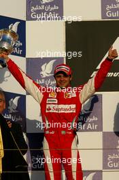 14.03.2010 Sakhir, Bahrain,  2nd palce Felipe Massa (BRA), Scuderia Ferrari - Formula 1 World Championship, Rd 1, Bahrain Grand Prix, Sunday Podium