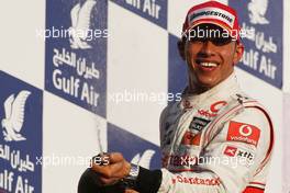 14.03.2010 Sakhir, Bahrain,  Lewis Hamilton (GBR), McLaren Mercedes - Formula 1 World Championship, Rd 1, Bahrain Grand Prix, Sunday Podium