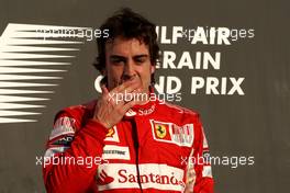 14.03.2010 Sakhir, Bahrain,  Fernando Alonso (ESP), Scuderia Ferrari - Formula 1 World Championship, Rd 1, Bahrain Grand Prix, Sunday Podium