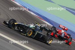 14.03.2010 Sakhir, Bahrain,  Heikki Kovalainen (FIN), Lotus F1 Team, T127 - Formula 1 World Championship, Rd 1, Bahrain Grand Prix, Sunday Race