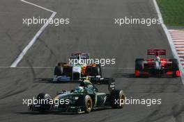 14.03.2010 Sakhir, Bahrain,  Heikki Kovalainen (FIN), Lotus F1 Team  - Formula 1 World Championship, Rd 1, Bahrain Grand Prix, Sunday Race