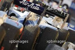 14.03.2010 Sakhir, Bahrain,  Worn Tyres - Formula 1 World Championship, Rd 1, Bahrain Grand Prix, Sunday Race