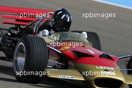 13.03.2010 Sakhir, Bahrain,  60th Anniversary of F1 World Championship, Joshua Hill (GBR), 1996 F1 World Champion drives the 1968 Lotus 49B - Formula 1 World Championship, Rd 1, Bahrain Grand Prix, Saturday