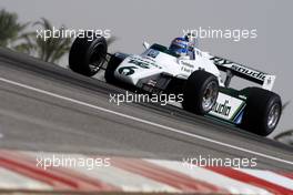 13.03.2010 Sakhir, Bahrain,  60th Anniversary of F1 World Championship, Keke Rosberg (FIN), 1982 F1 World Champion drives the 1982 Williams FW08   - Formula 1 World Championship, Rd 1, Bahrain Grand Prix, Saturday
