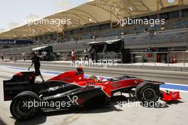 13.03.2010 Sakhir, Bahrain,  Timo Glock (GER), Virgin Racing - Formula 1 World Championship, Rd 1, Bahrain Grand Prix, Saturday Practice