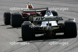 13.03.2010 Sakhir, Bahrain,  60th Anniversary of F1 World Championship, Jody Scheckter (SAF), 1979 F1 World Champion drives the 1979 Ferrari 312 T4 and Keke Rosberg (FIN), 1982 F1 World Champion drives the 1982 Williams FW08  - Formula 1 World Championship, Rd 1, Bahrain Grand Prix, Saturday