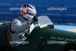 13.03.2010 Sakhir, Bahrain,  60th Anniversary of F1 World Championship, Nigel Mansell (GBR), 1992 F1 World Champion drives the 1950 Ferrari 125 GPC   - Formula 1 World Championship, Rd 1, Bahrain Grand Prix, Saturday