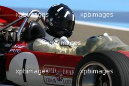 13.03.2010 Sakhir, Bahrain,  60th Anniversary of F1 World Championship, Joshua Hill (GBR), 1996 F1 World Champion drives the 1968 Lotus 49B - Formula 1 World Championship, Rd 1, Bahrain Grand Prix, Saturday