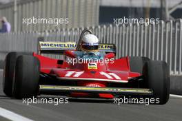 13.03.2010 Sakhir, Bahrain,  60th Anniversary of F1 World Championship, Jody Scheckter (SAF), 1979 F1 World Champion drives the 1979 Ferrari 312 T4  - Formula 1 World Championship, Rd 1, Bahrain Grand Prix, Saturday