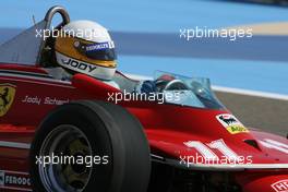 13.03.2010 Sakhir, Bahrain,  60th Anniversary of F1 World Championship, Jody Scheckter (SAF), 1979 F1 World Champion drives the 1979 Ferrari 312 T4  - Formula 1 World Championship, Rd 1, Bahrain Grand Prix, Saturday