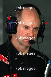 13.03.2010 Sakhir, Bahrain,  Adrian Newey (GBR), Red Bull Racing, Technical Operations Director - Formula 1 World Championship, Rd 1, Bahrain Grand Prix, Saturday Practice