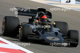 13.03.2010 Sakhir, Bahrain,  60th Anniversary of F1 World Championship, Emerson Fittipaldi (BRA), 1972 and 1974 F1 World Champion drives the 1972 Lotus 72D  - Formula 1 World Championship, Rd 1, Bahrain Grand Prix, Saturday