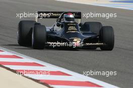 13.03.2010 Sakhir, Bahrain,  60th Anniversary of F1 World Championship, Mario Andretti (USA), 1978 F1 World Champion drives the 1978 Lotus 79  - Formula 1 World Championship, Rd 1, Bahrain Grand Prix, Saturday