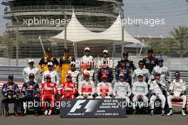 14.03.2010 Sakhir, Bahrain,  2010 Drivers Group Pictures - Formula 1 World Championship, Rd 1, Bahrain Grand Prix, Sunday