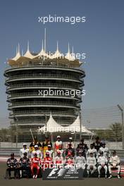 14.03.2010 Sakhir, Bahrain,  2010 Drivers group pictures - Formula 1 World Championship, Rd 1, Bahrain Grand Prix, Sunday