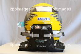 14.03.2010 Sakhir, Bahrain,  Nico Rosberg (GER), Mercedes GP Petronas helmet - Formula 1 World Championship, Rd 1, Bahrain Grand Prix, Sunday