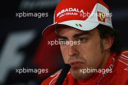 14.03.2010 Sakhir, Bahrain,  1st place Fernando Alonso (ESP), Scuderia Ferrari - Formula 1 World Championship, Rd 1, Bahrain Grand Prix, Sunday Press Conference