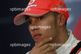 14.03.2010 Sakhir, Bahrain,  3rd, Lewis Hamilton (GBR), McLaren Mercedes - Formula 1 World Championship, Rd 1, Bahrain Grand Prix, Sunday Press Conference