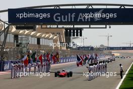 14.03.2010 Sakhir, Bahrain,  60th Anniversary of F1 World Championship, John Surtees (GBR), 1964 F1 World Champion  - Formula 1 World Championship, Rd 1, Bahrain Grand Prix, Saturday