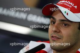 11.03.2010 Sakhir, Bahrain,  Felipe Massa (BRA), Scuderia Ferrari - Formula 1 World Championship, Rd 1, Bahrain Grand Prix, Thursday Press Conference