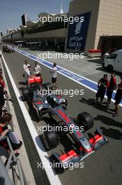 11.03.2010 Sakhir, Bahrain,  McLaren - Formula 1 World Championship, Rd 1, Bahrain Grand Prix, Thursday
