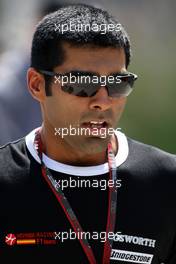 11.03.2010 Sakhir, Bahrain,  Karun Chandhok (IND), Hispania Racing F1 Team - Formula 1 World Championship, Rd 1, Bahrain Grand Prix, Thursday