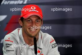 11.03.2010 Sakhir, Bahrain,  Jenson Button (GBR), McLaren Mercedes - Formula 1 World Championship, Rd 1, Bahrain Grand Prix, Thursday Press Conference