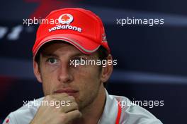 11.03.2010 Sakhir, Bahrain,  Jenson Button (GBR), McLaren Mercedes - Formula 1 World Championship, Rd 1, Bahrain Grand Prix, Thursday Press Conference
