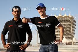 10.03.2010 Sakhir, Bahrain,  Karun Chandhok (IND), Hispania Racing F1 Team, Bruno Senna (BRA), Hispania Racing F1 Team - Formula 1 World Championship, Rd 1, Bahrain Grand Prix, Wednesday