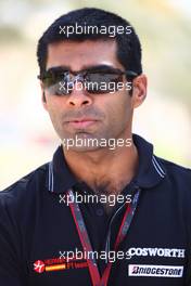 10.03.2010 Sakhir, Bahrain,  Karun Chandhok (IND), HRT F1 Team  - Formula 1 World Championship, Rd 1, Bahrain Grand Prix, Wednesday